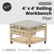 4'x4' Beginner Workbench with Storage Plan - John Malecki Store