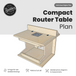 Compact Woodworking Router Table Plan