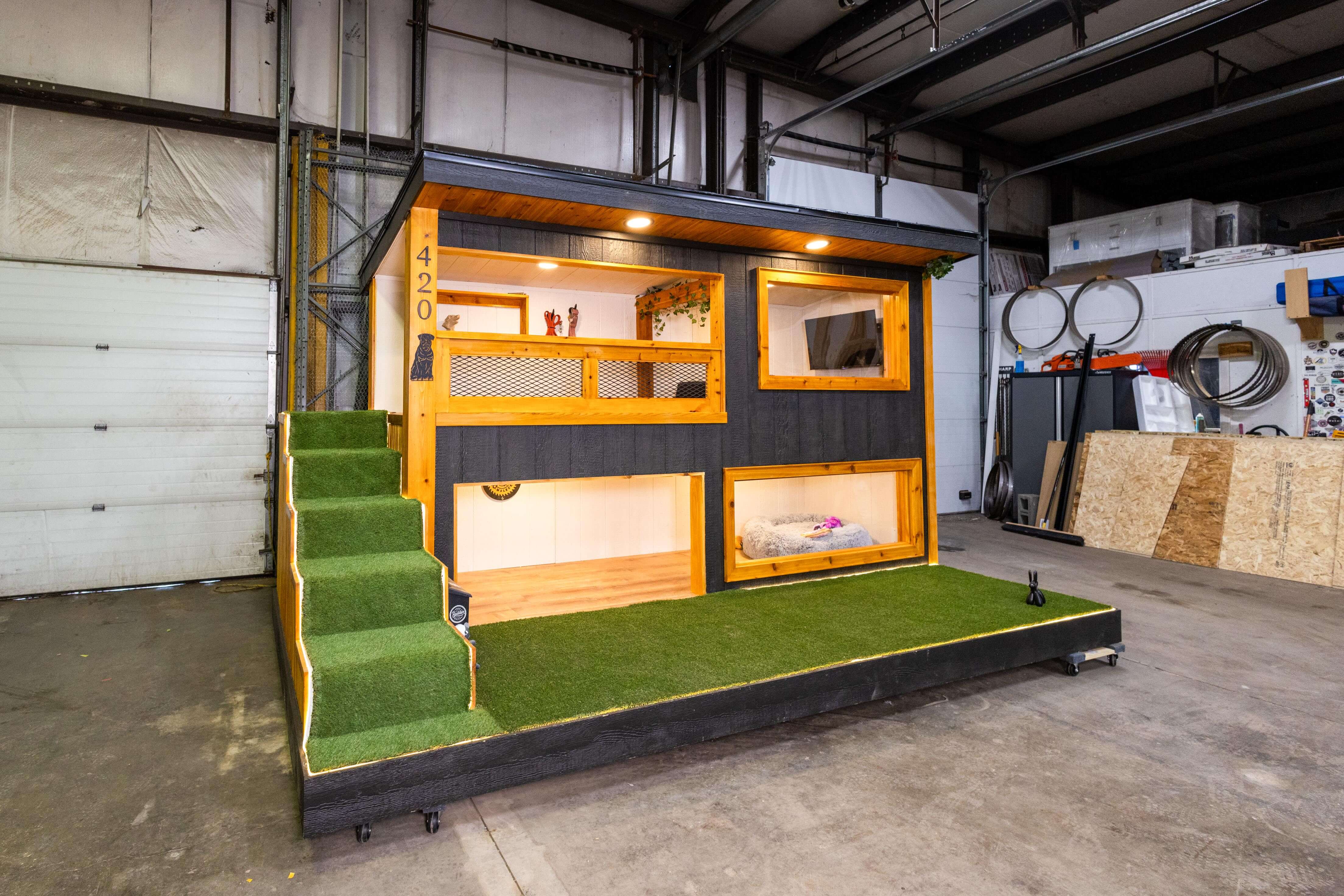 Luxury 2-Story Dog House