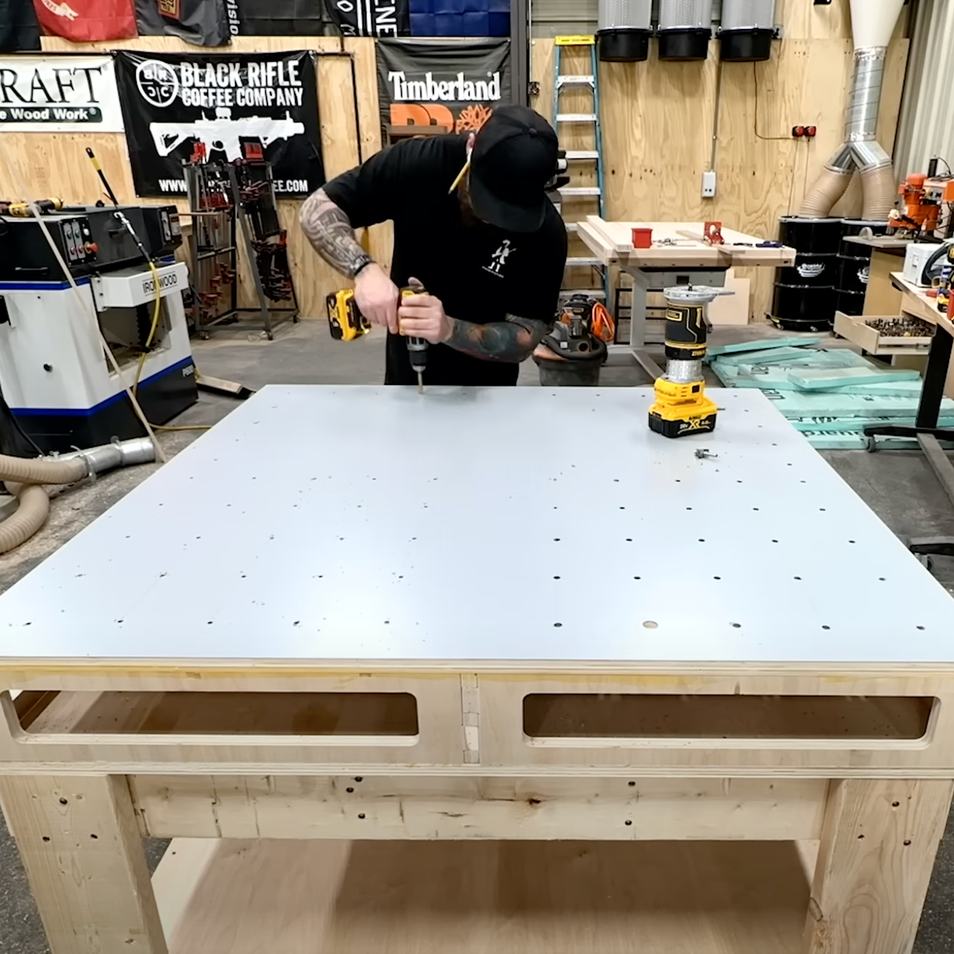 4'x4' Beginner Workbench with Storage Plan - John Malecki Store