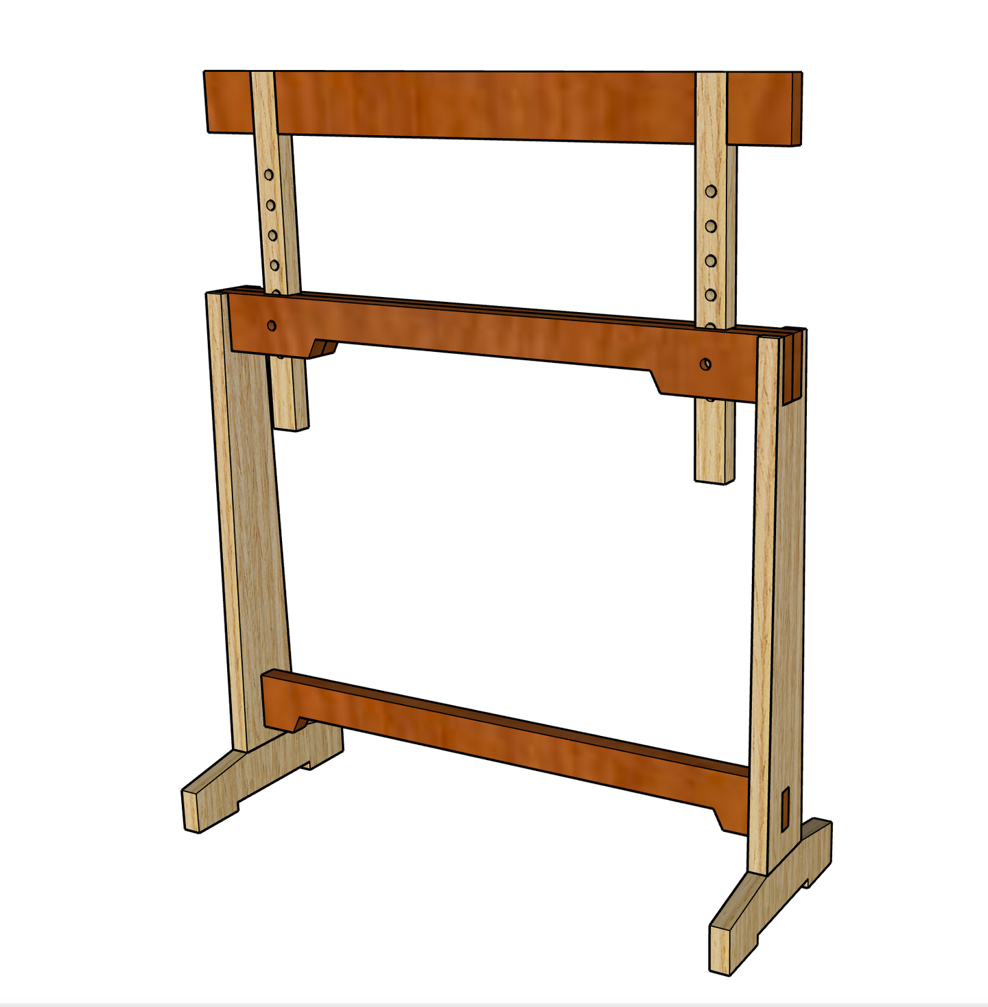 DIY Adjustable Sawhorse Plan - John Malecki Store