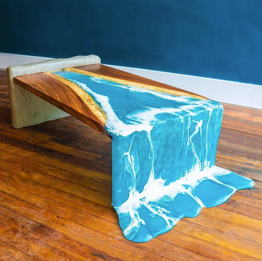 CRAZY Epoxy Waterfall River Table Build