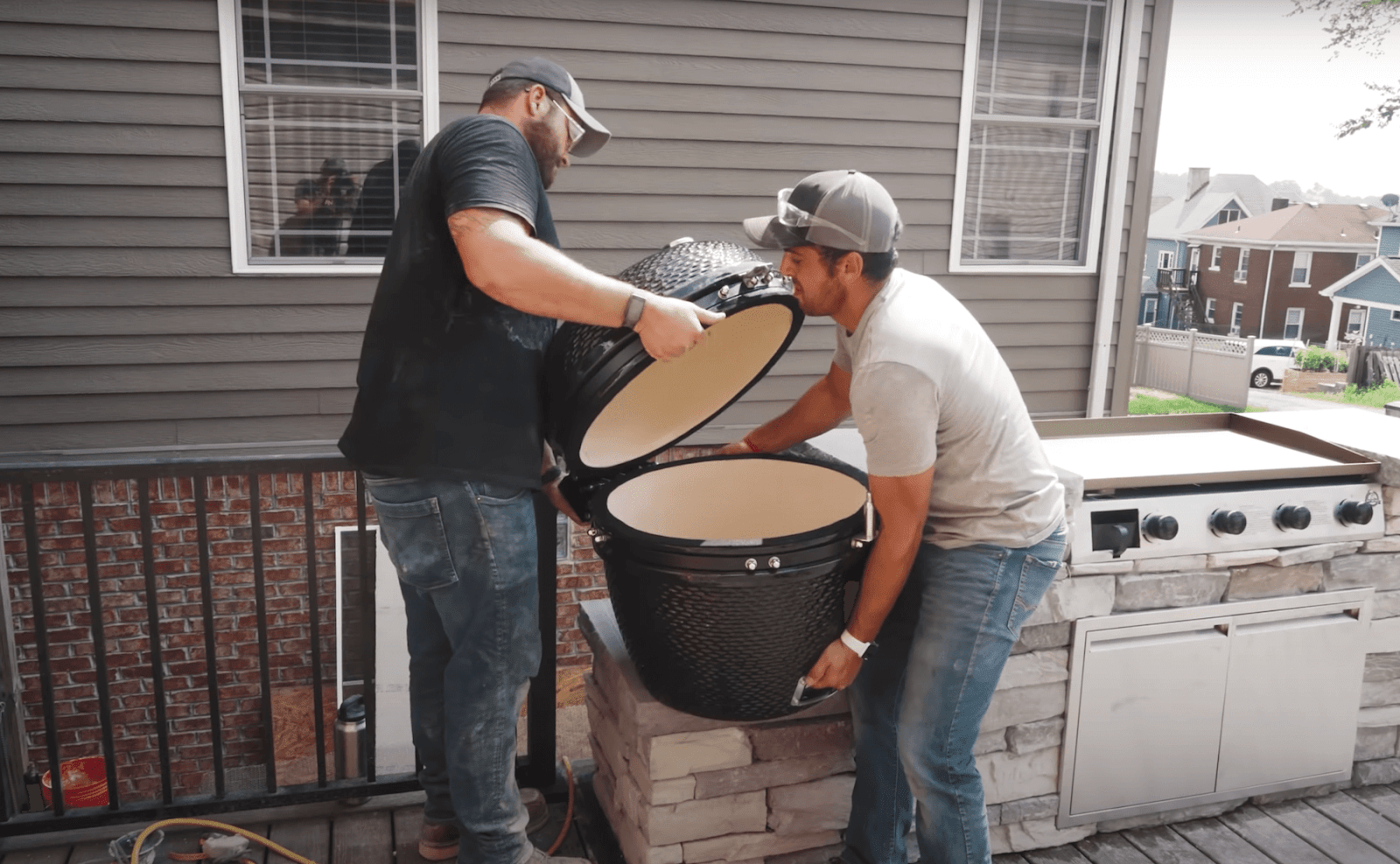 INSANE Outdoor Kitchen Build — Building An EPIC Deck Pt. 5