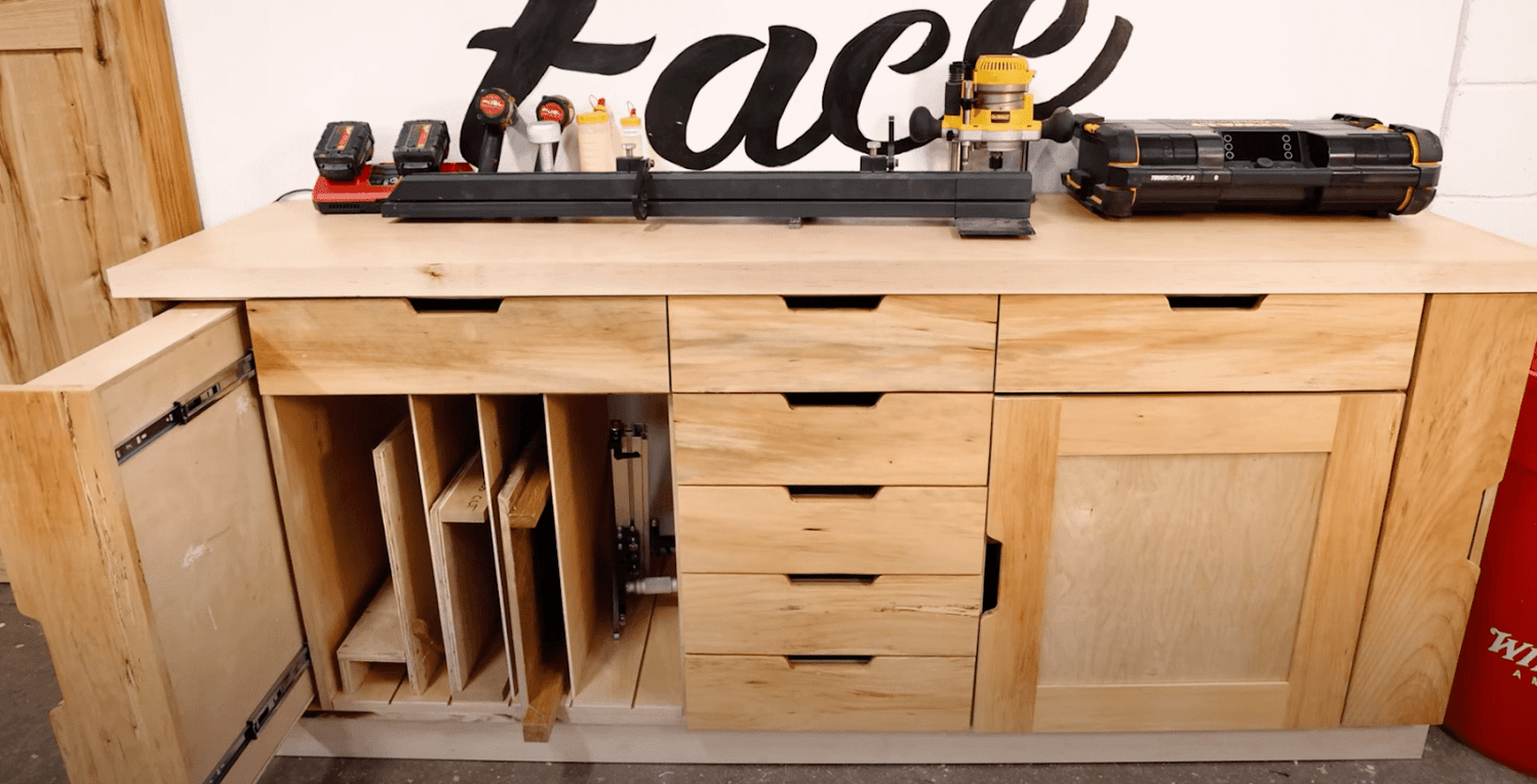 ULTIMATE Shop Storage Cabinet Build - John Malecki
