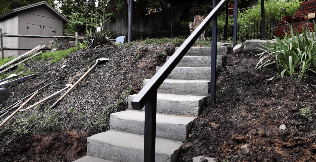 How To Pour Concrete Stairs - EPIC Backyard Transformation Pt. 3
