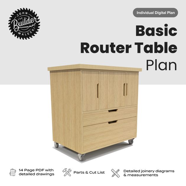 Woodworking Router Table Plan 