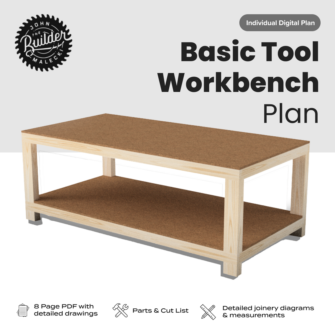 Basic Tool Workbench Plan - John Malecki Store