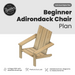 Beginner Adirondack Chair Plan - John Malecki Store