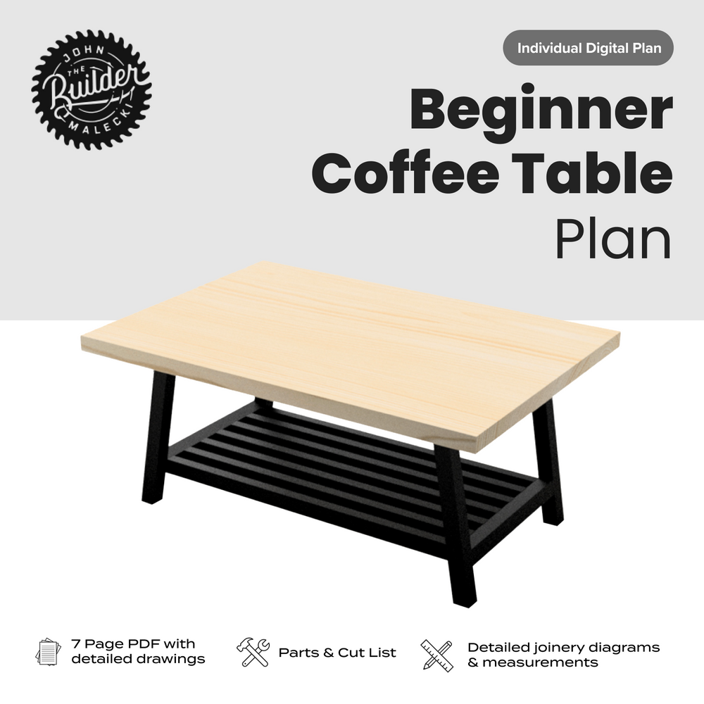 Beginners Table Beginner Coffee Table Plan
