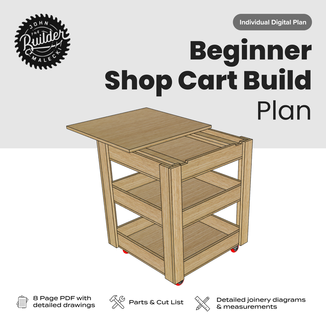 DIY Beginner Shop Cart with Sliding Top - John Malecki Store