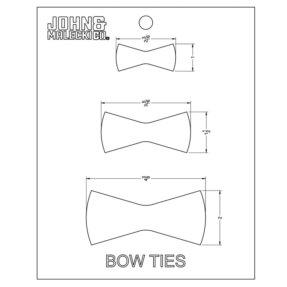 Acrylic Bow Tie Router Template