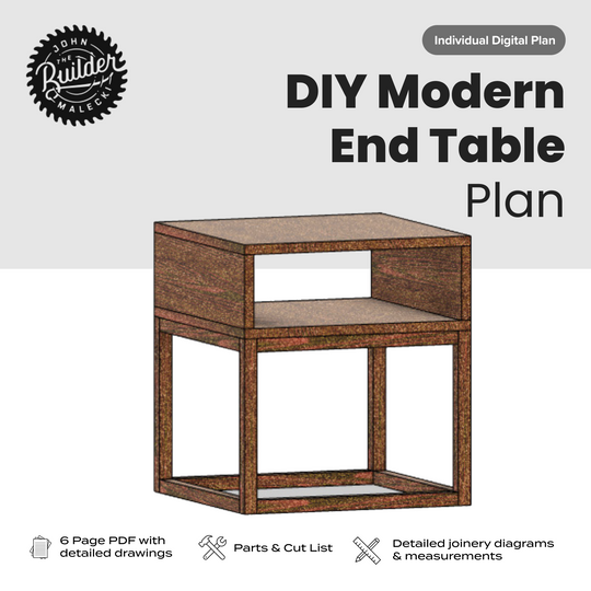 DIY Modern End Table - John Malecki Store