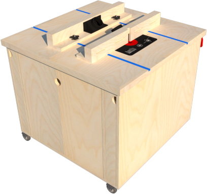 Double Woodworking Router Table Plan