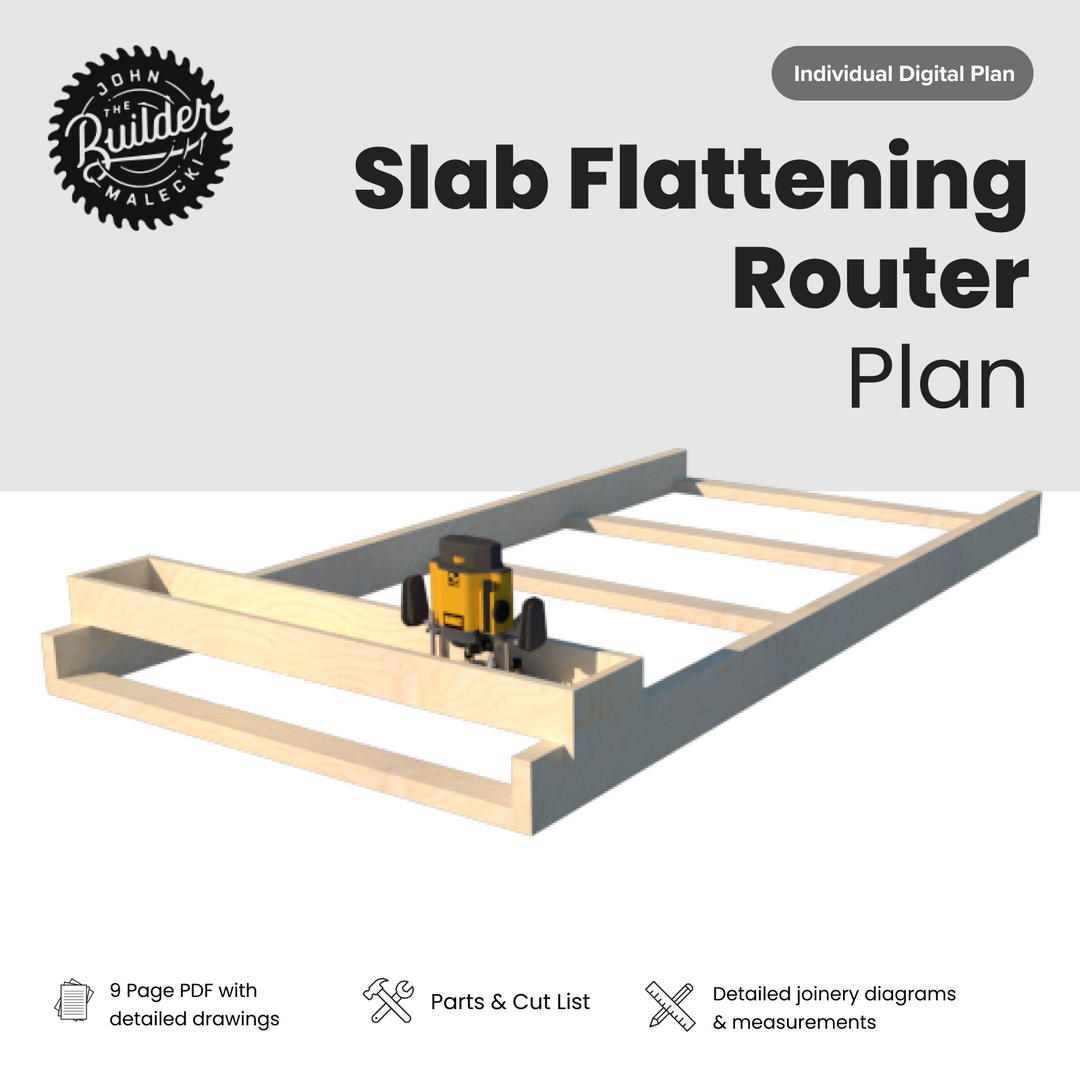 Woodworking Router Slab Flattening Plan