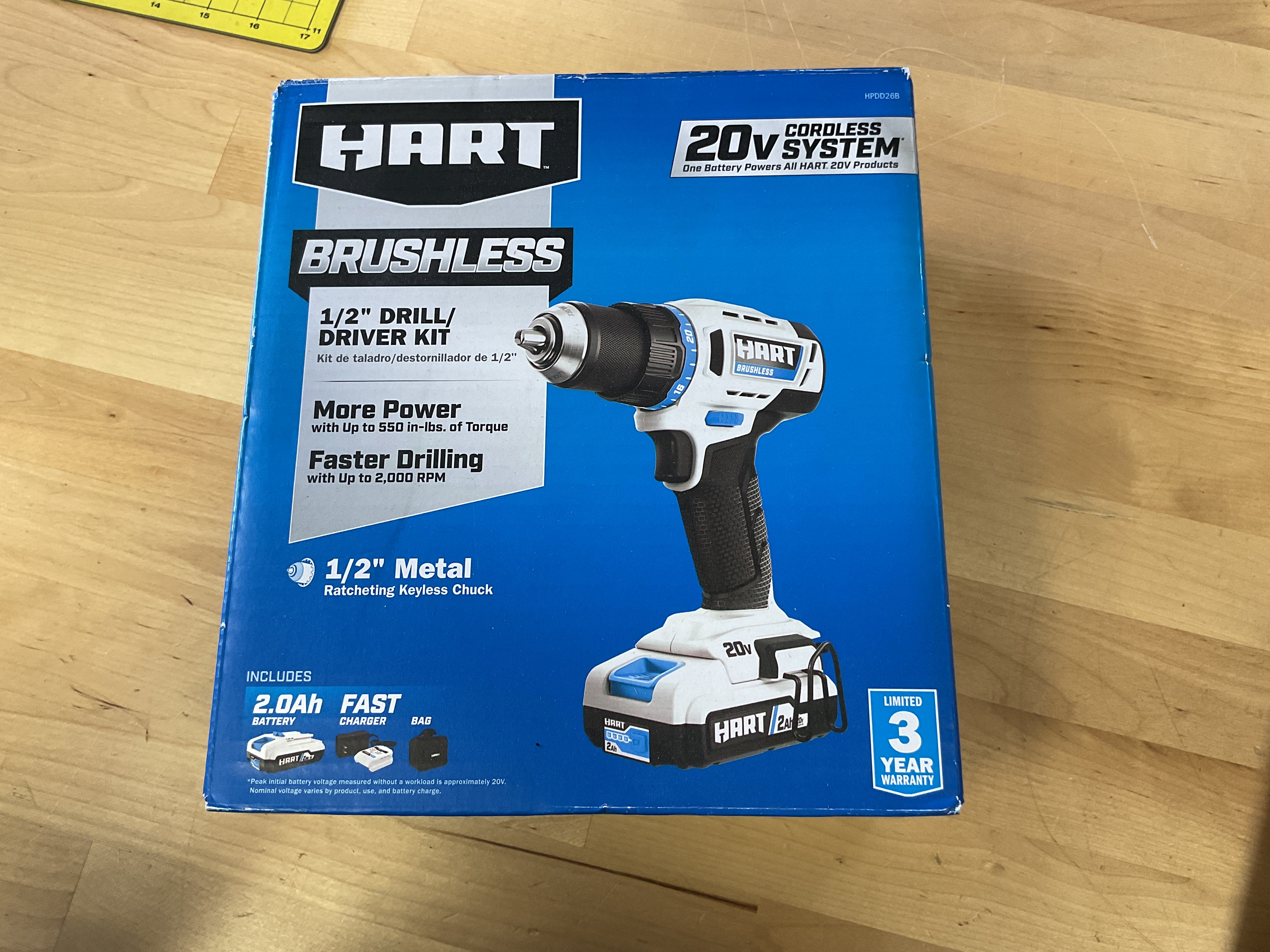 HART Brushless 1/2" Drill/Driver Kit