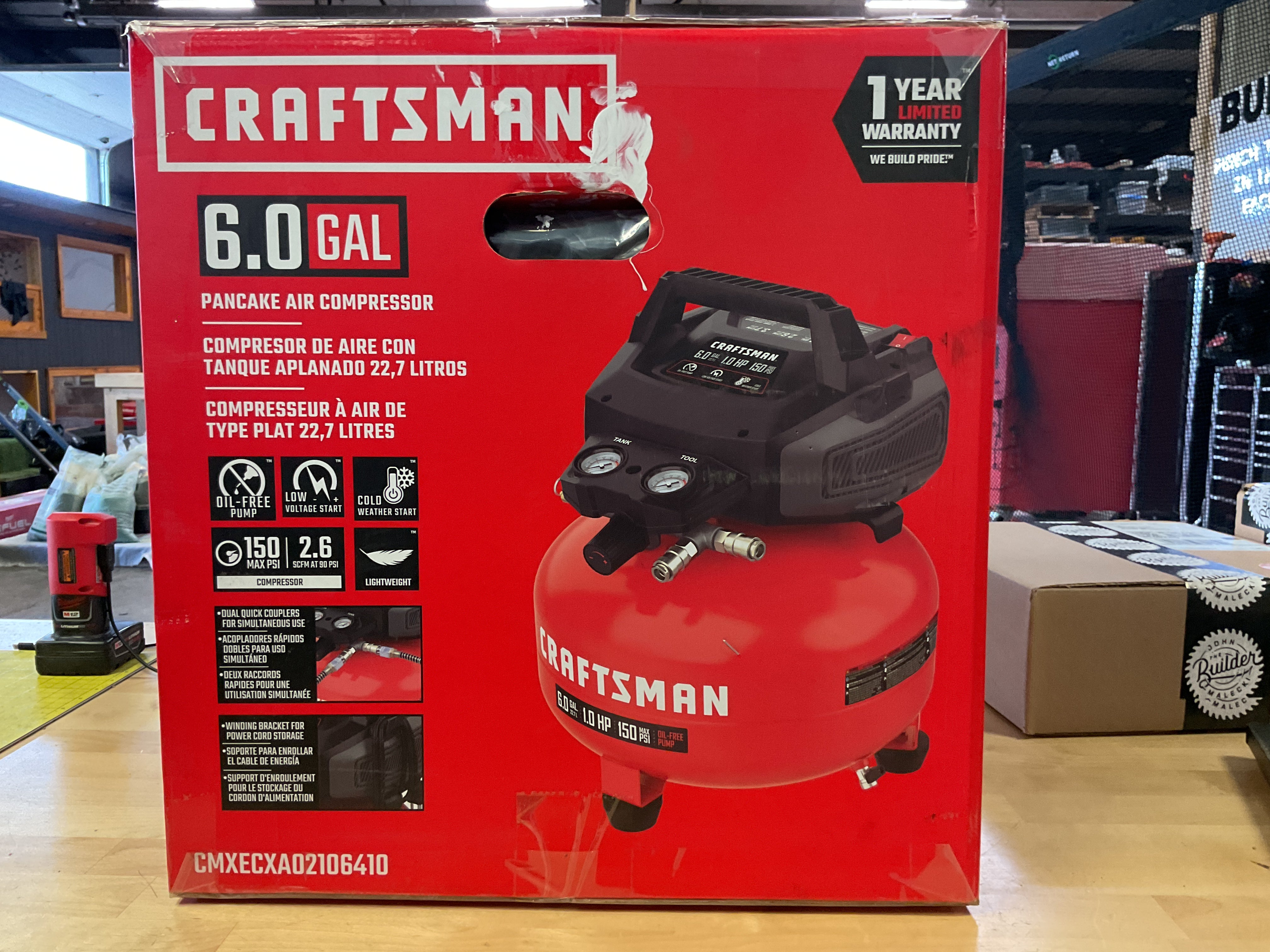 Craftsman 6.0 Gallon Pancake Air Compressor - PICK UP ONLY