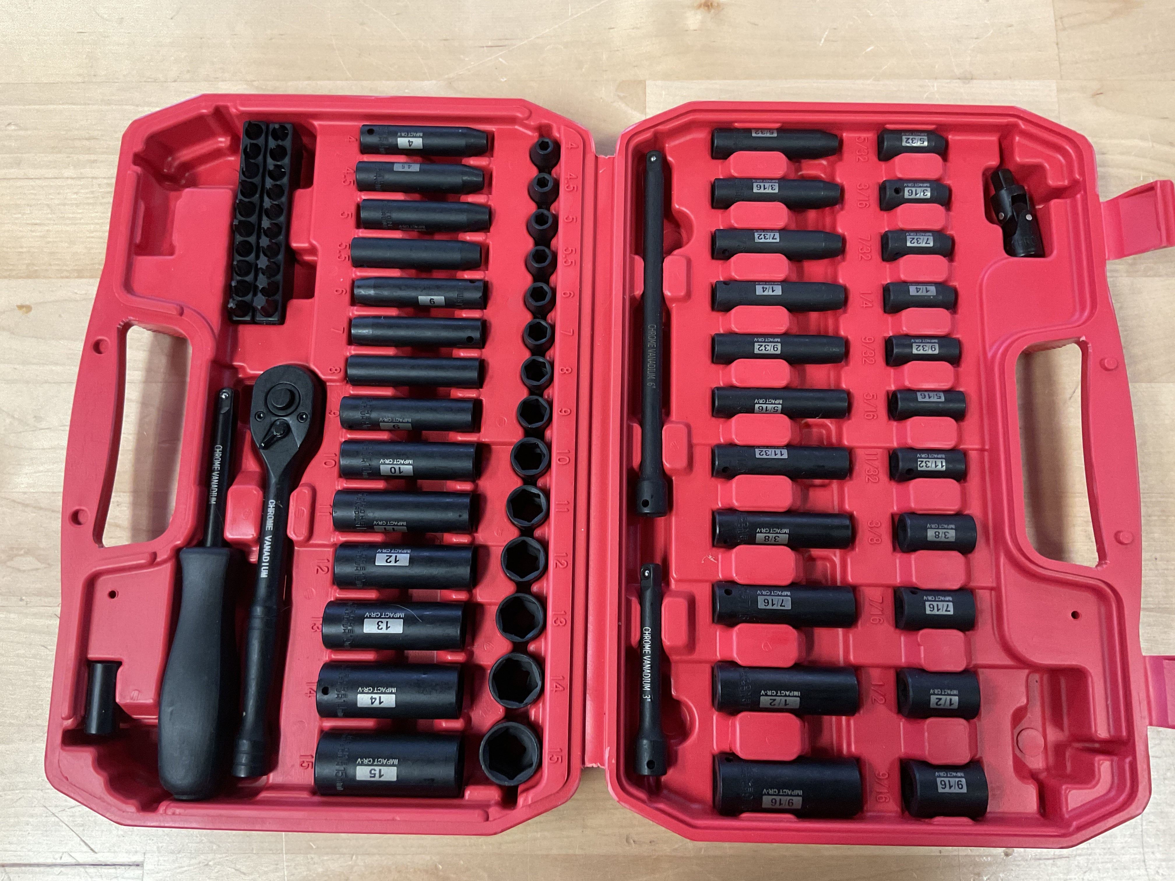 Chrome Vanadium Socket Set