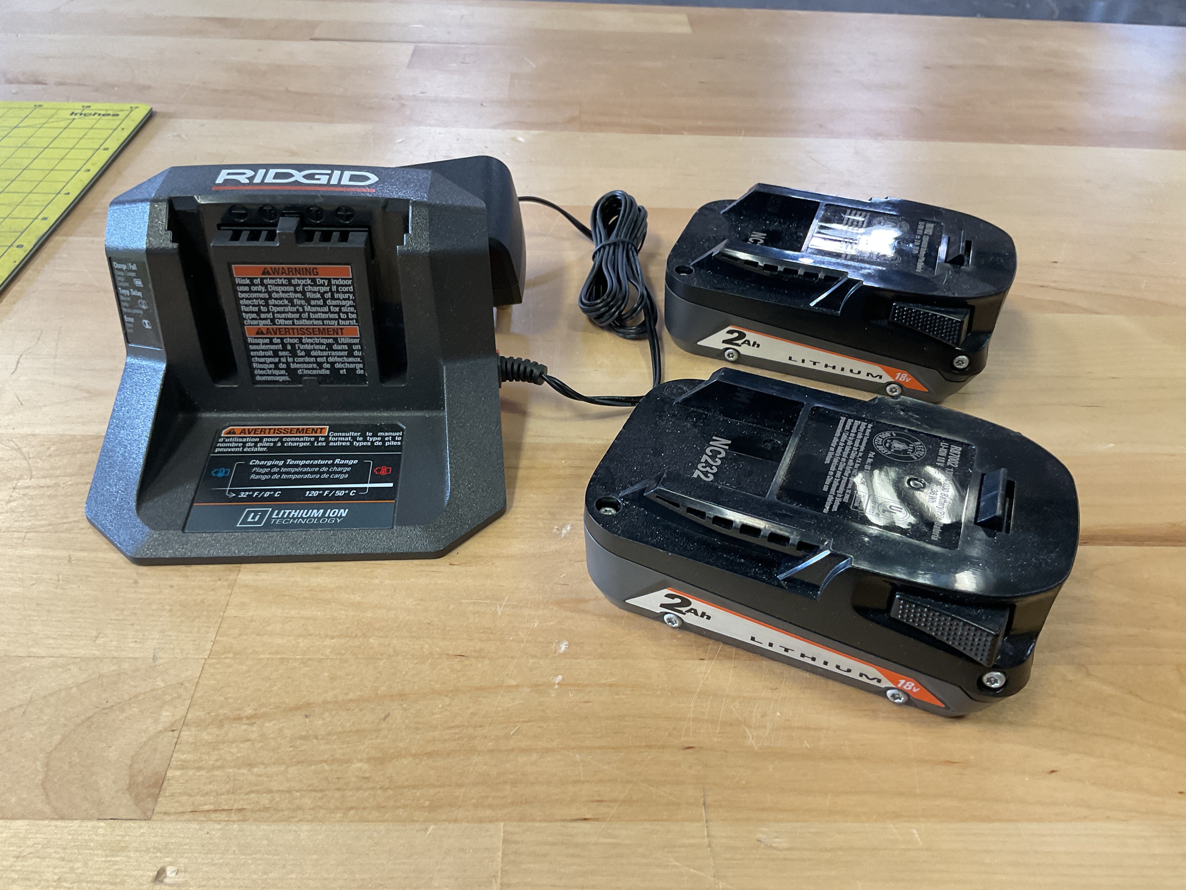 18V Lithium-Ion 2.0 Ah Battery Starter Kit with extra battery