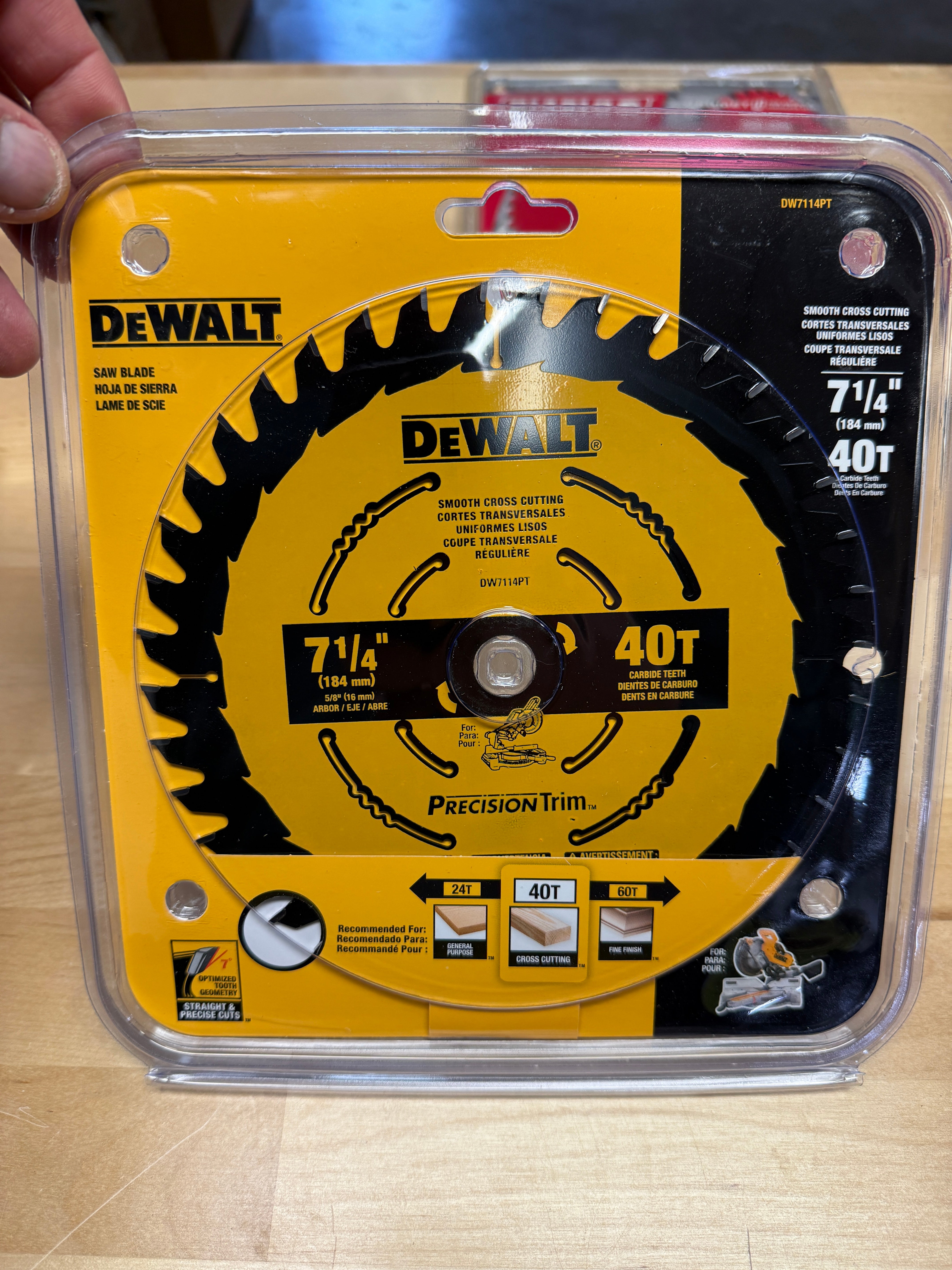 Dewalt 7-1/4 in. 40-Tooth Circular Saw Blade
