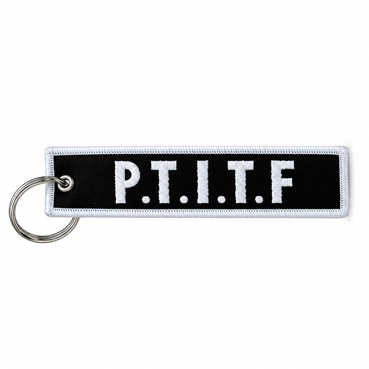 Punch Today in the Face BW Keychain
