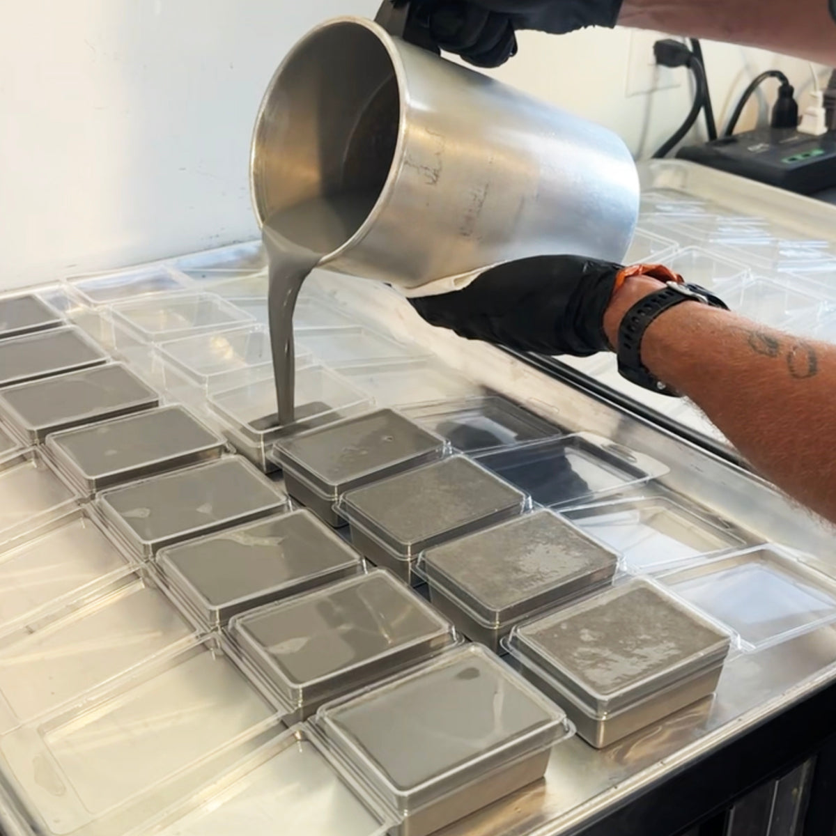 Shop Soap being poured 