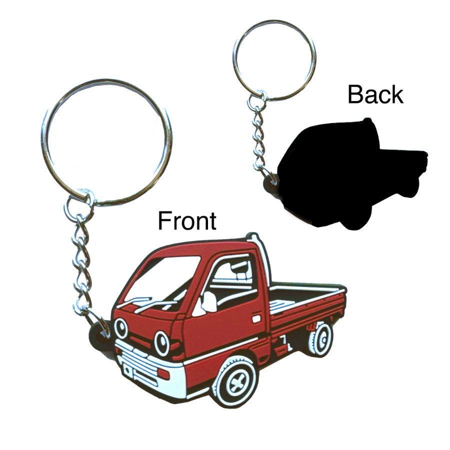 Mini Truck Keychain Back