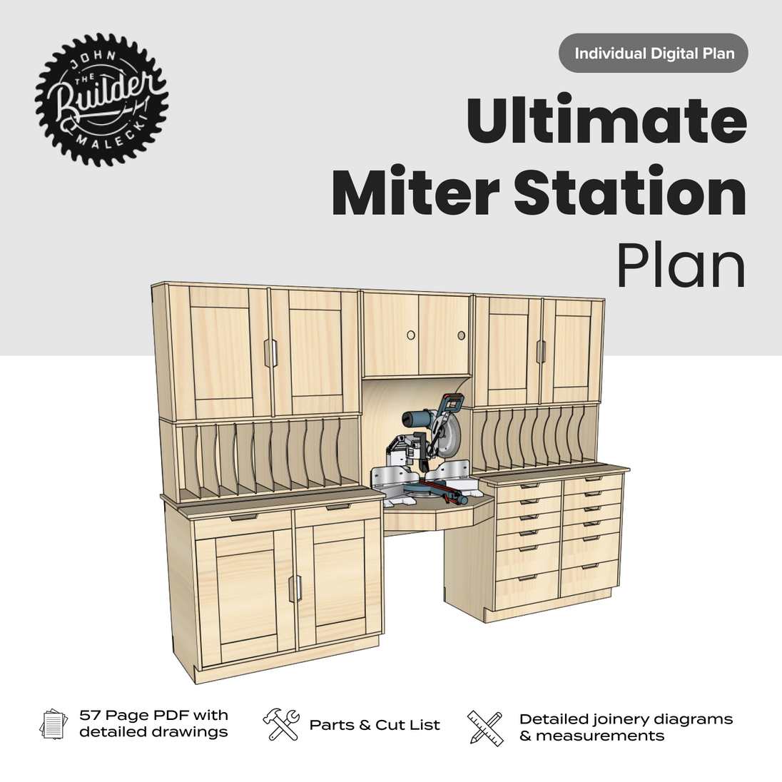 Ultimate Miter Saw Station Plan - John Malecki Store