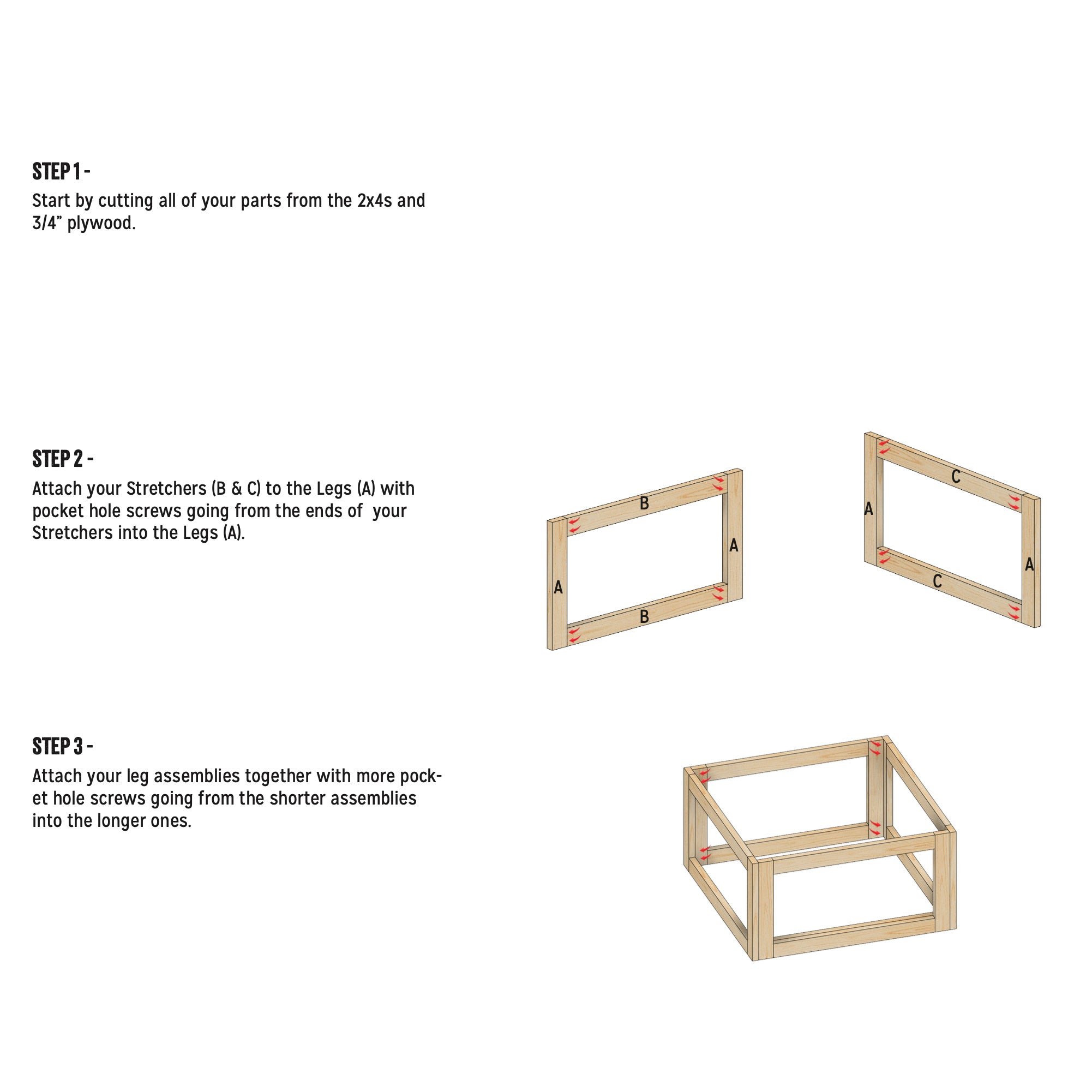Beginner Workbench with Storage Plan
