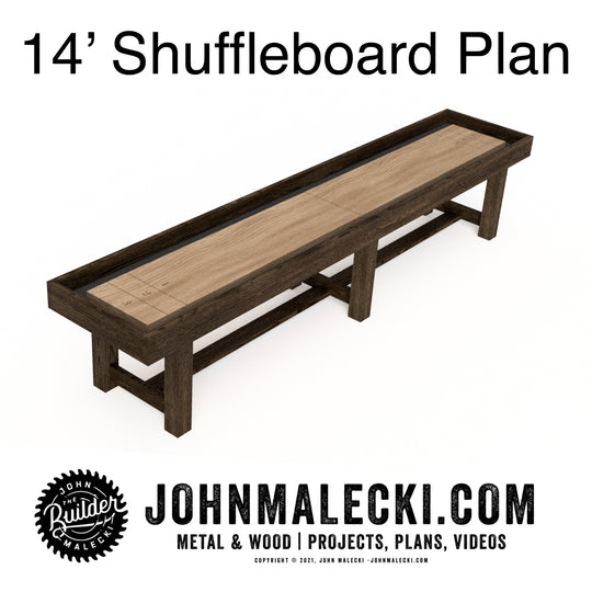 14ft. DIY Shuffle Board Plan - John Malecki Store