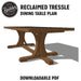 Reclaimed Tressle Dining Table Plan - John Malecki Store