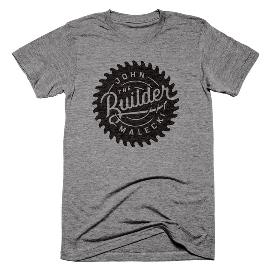 John the Builder Logo Grey T-Shirt - John Malecki Store